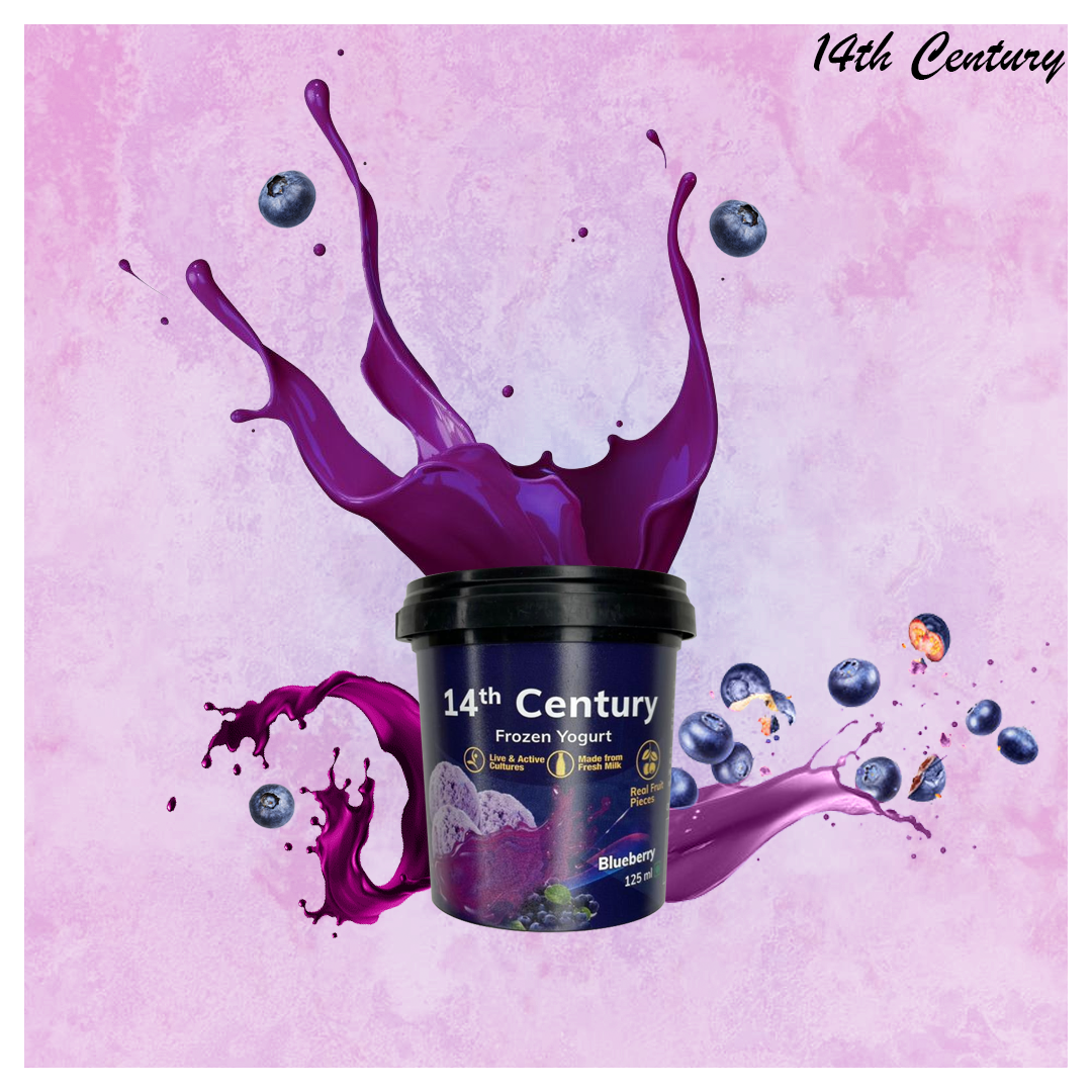 Blueberry Frozen Yogurt Cup