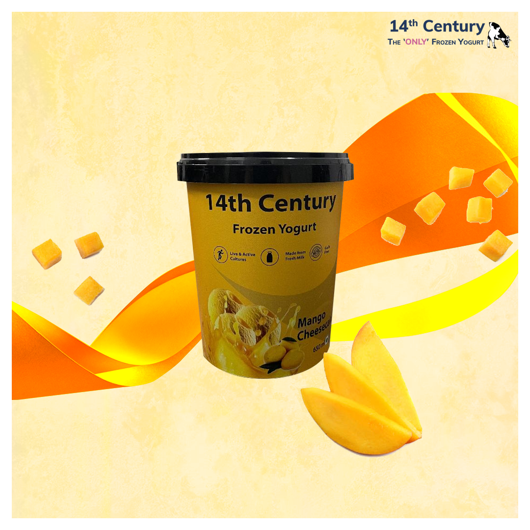 Mango Cheesecake Frozen Yogurt Tub
