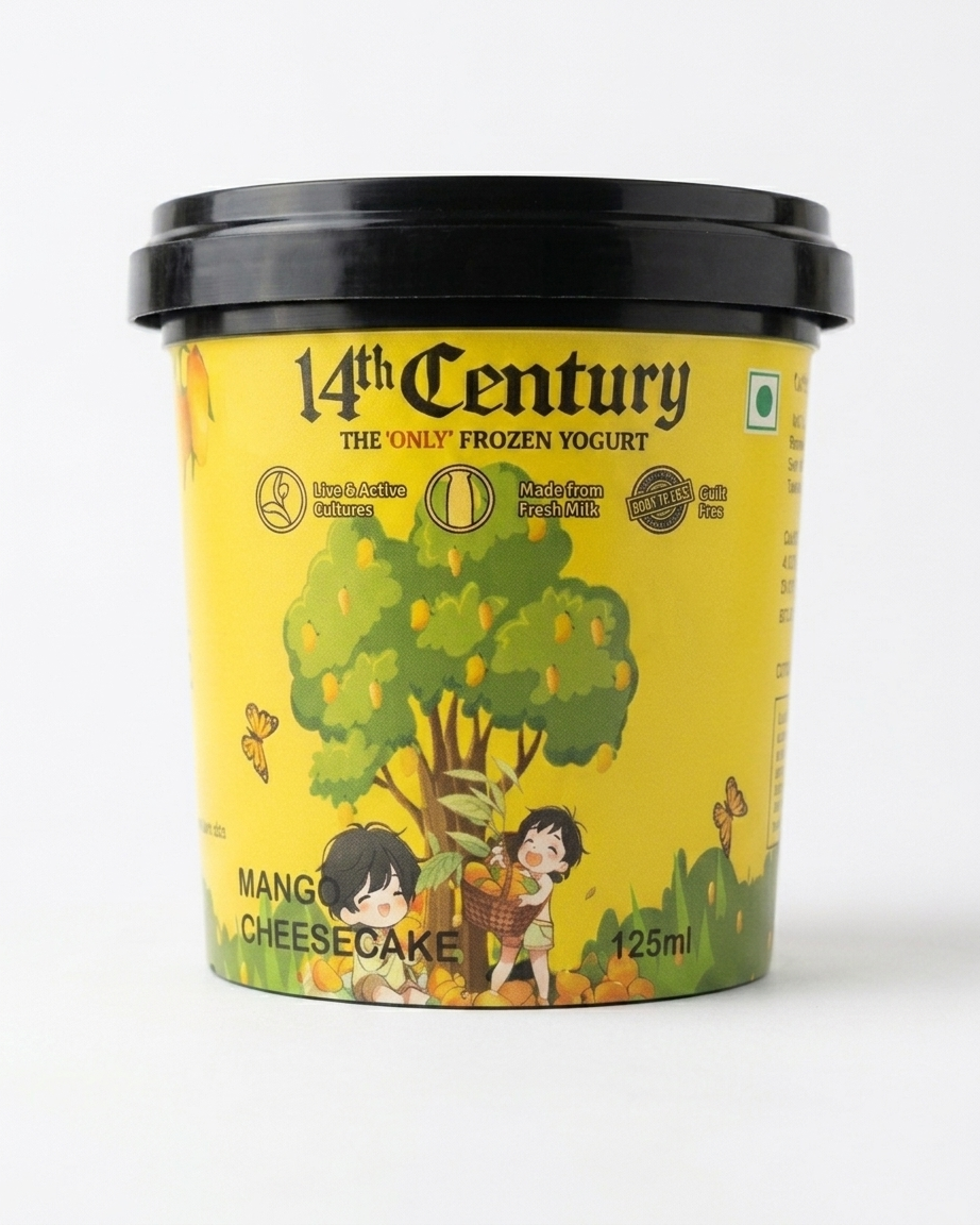 Mango Cheesecake Frozen Yogurt Cup
