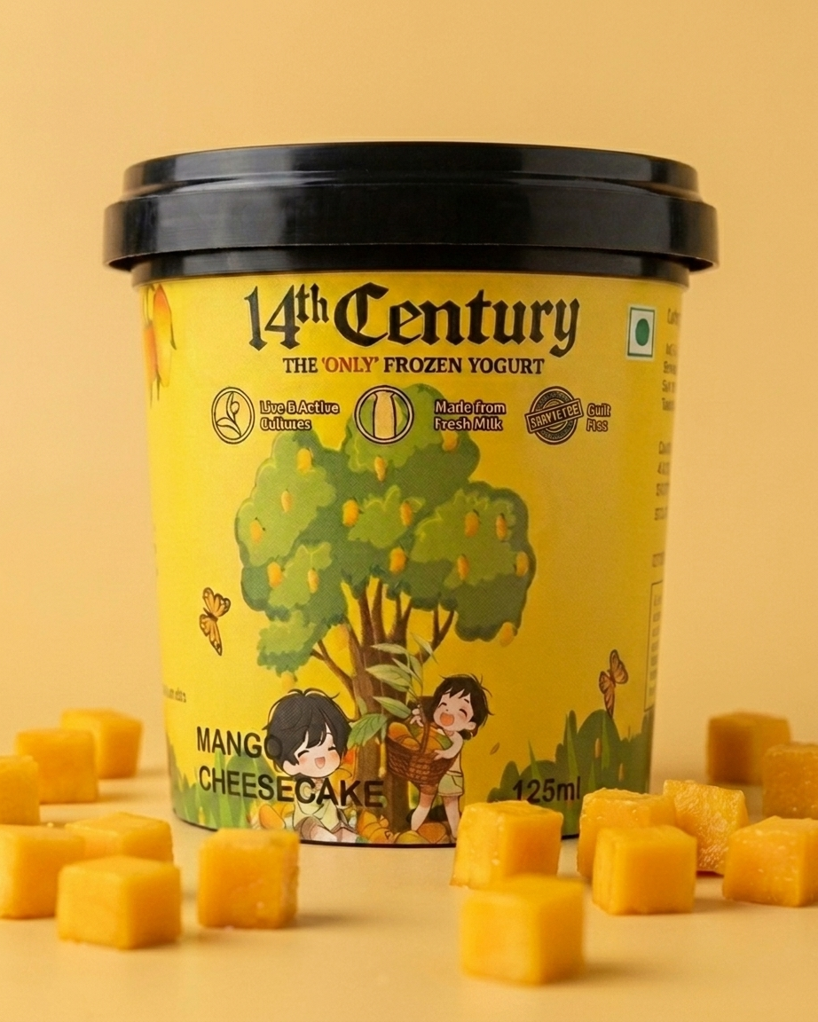 Mango Cheesecake Frozen Yogurt Tub