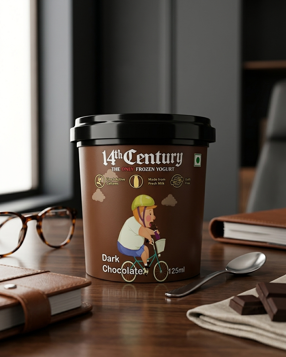 Dark Chocolate Frozen Yogurt Cup