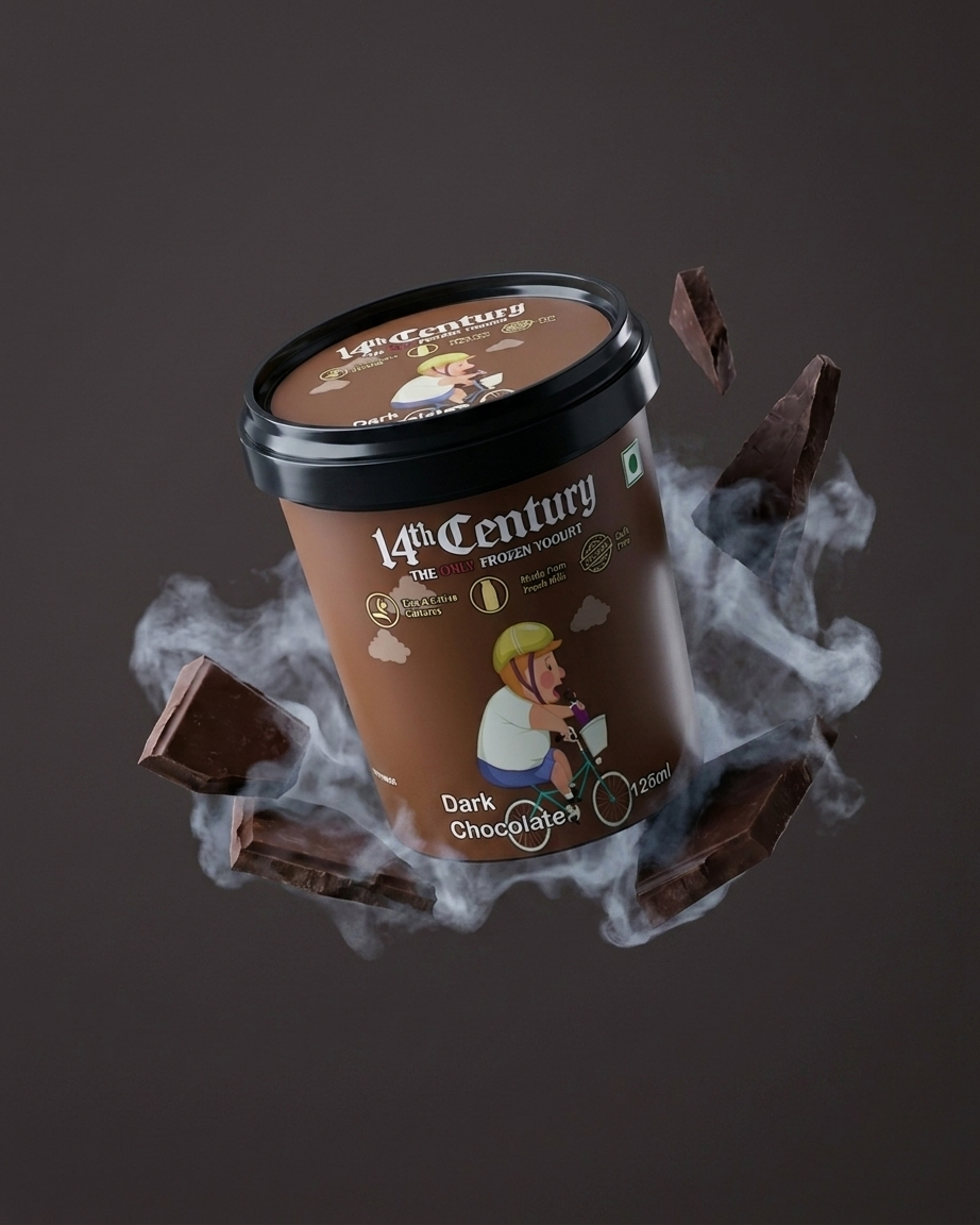 Dark Chocolate Frozen Yogurt Cup