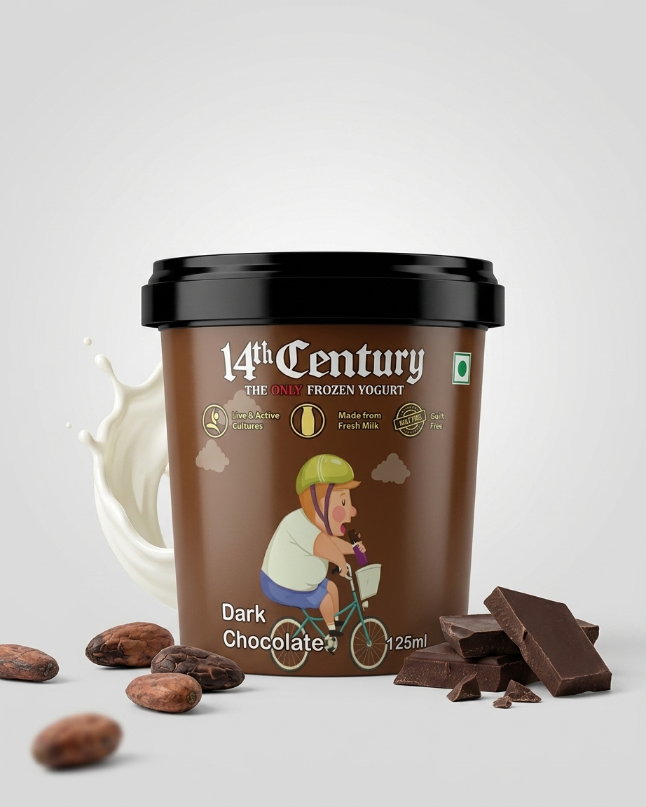 Dark Chocolate Frozen Yogurt Cup