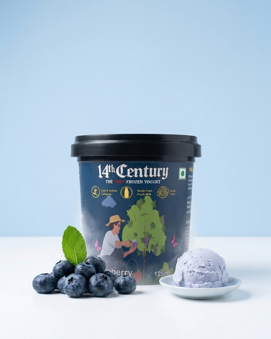 Blueberry Frozen Yogurt Tub